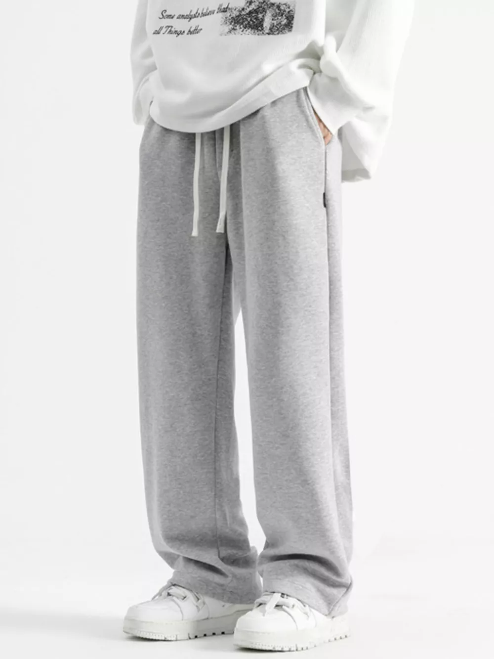 Men's Full Size Casual Loose-Fit Drawstring Sweatpants Plus Size, image 2