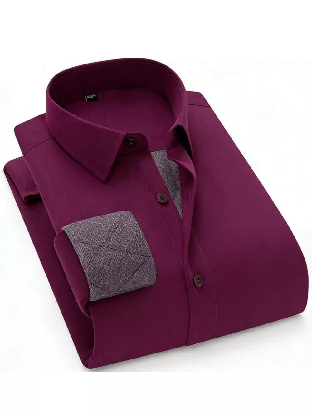 Men's Full Size Slim Fit Long Sleeve Shirt Plus Size, image 3