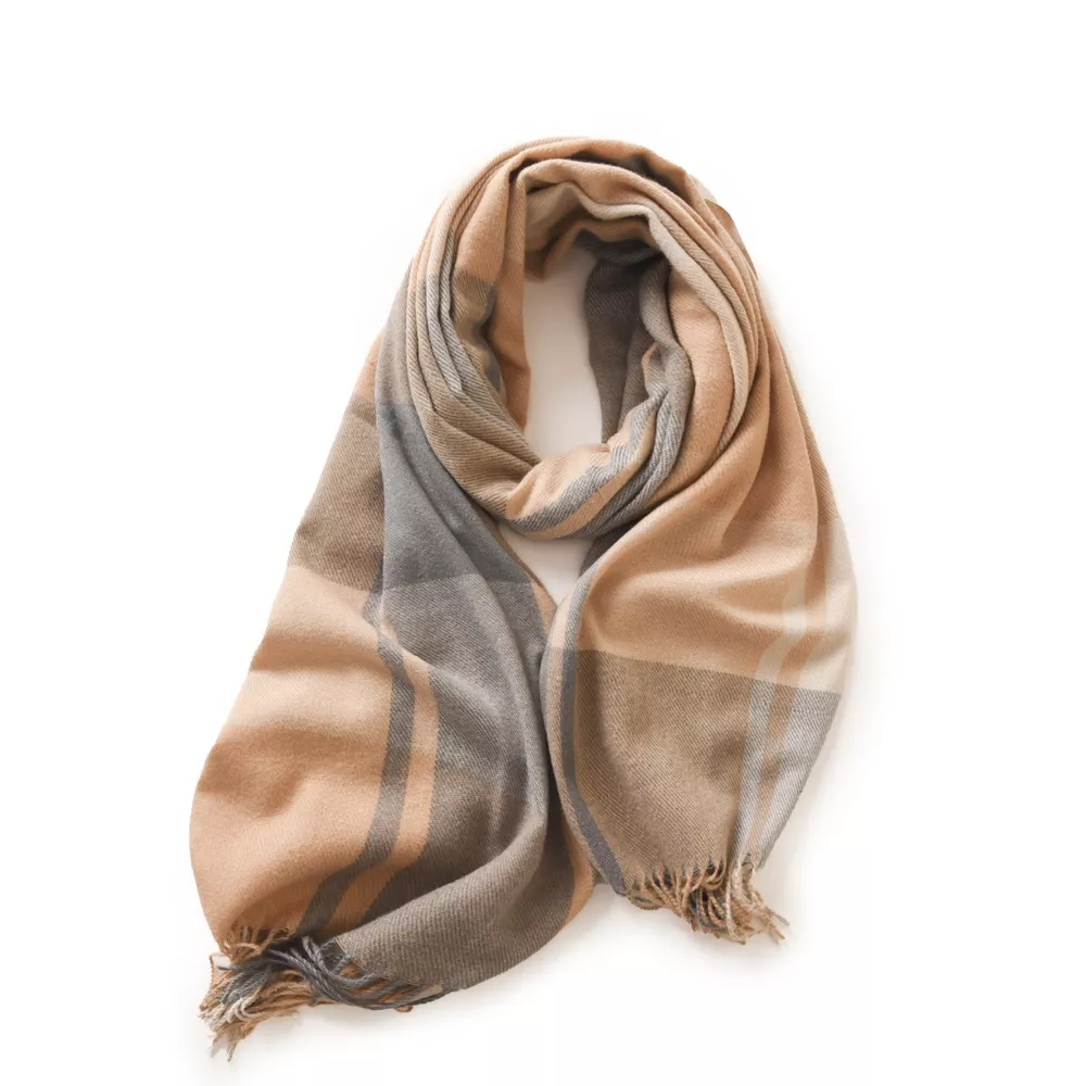 Plaid Fringe Scarf, image 9