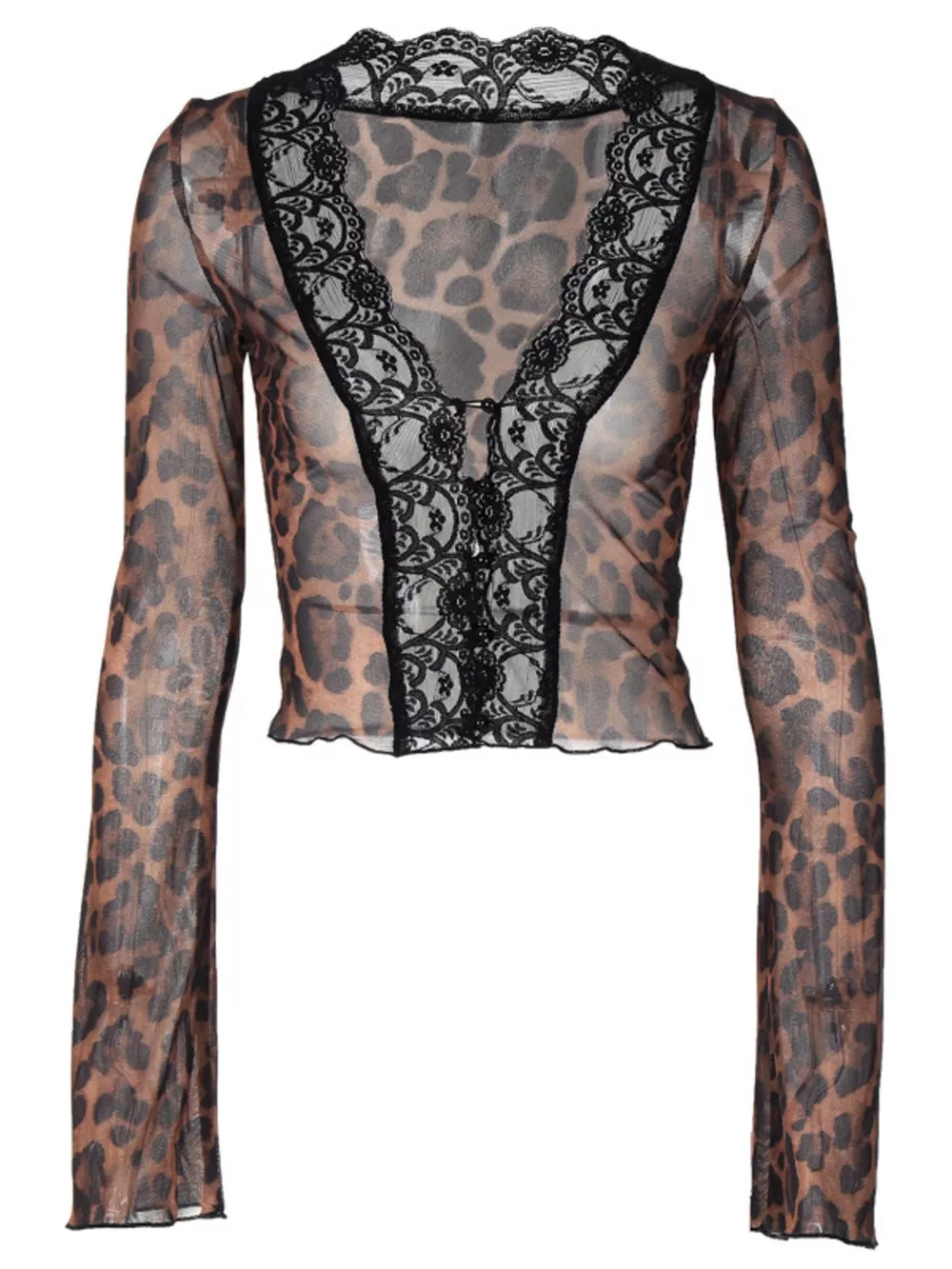 Lace Detail Long Sleeve Top, image 16