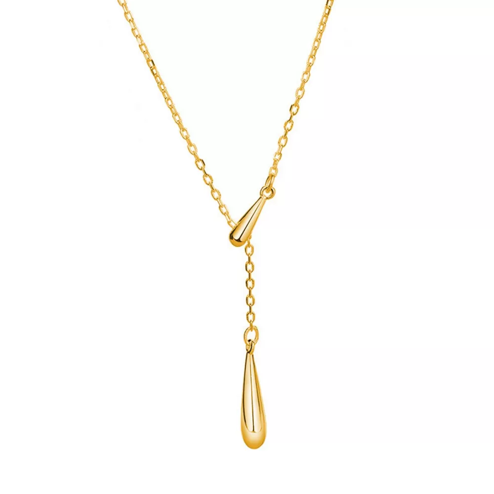 925 Sterling Silver Y-Shaped Pendant Necklace, image 7