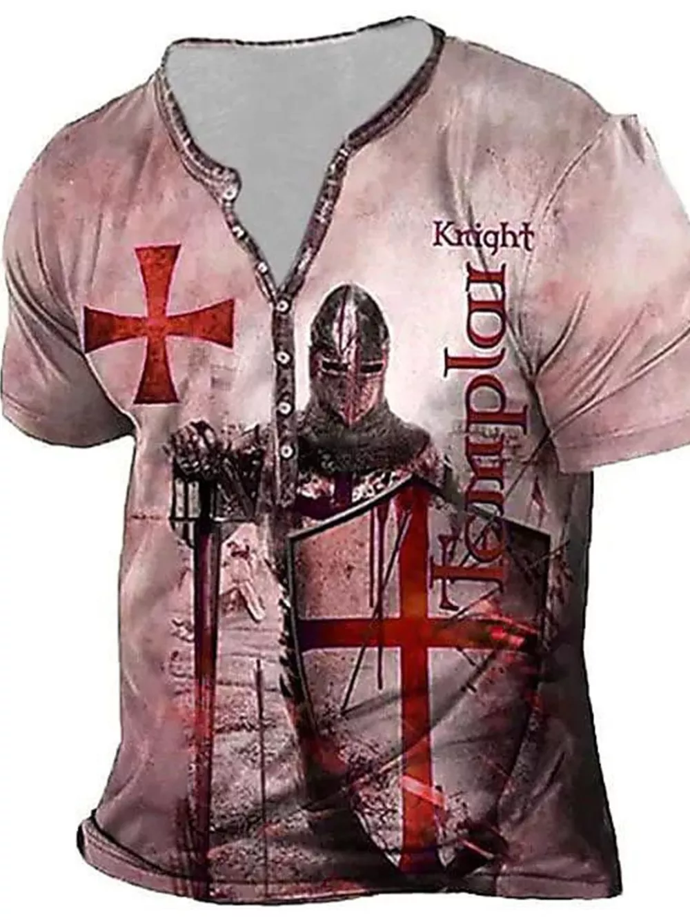 Men's Full Size Printed Short Sleeve T-Shirt Plus Size, image 4