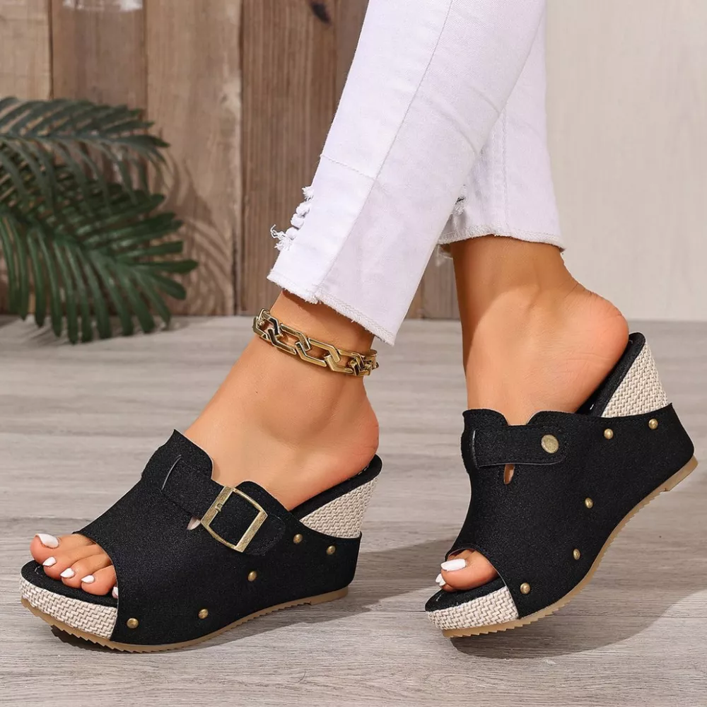 Open Toe Wedge Sandals, image 2