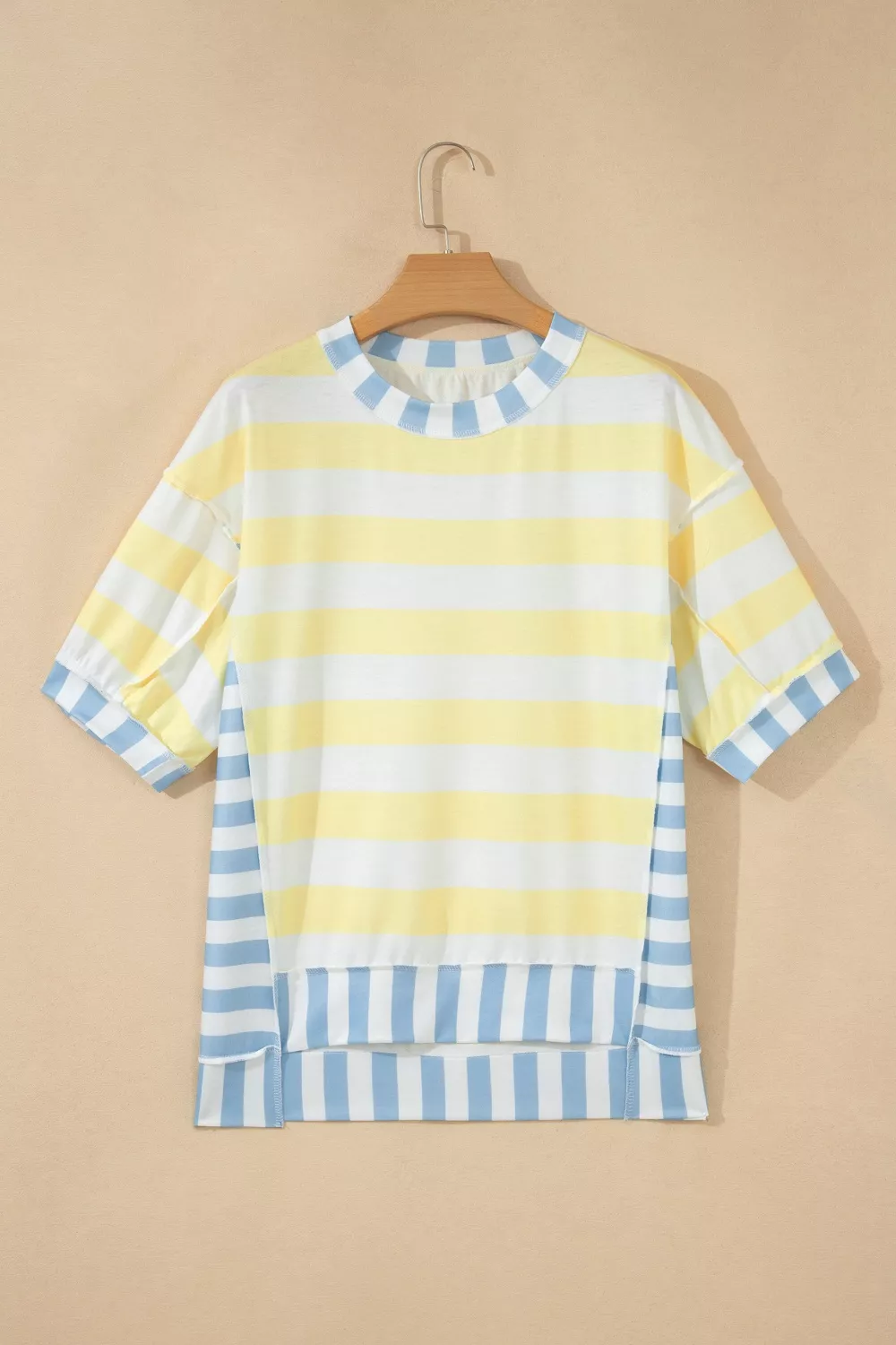Striped Casual Half Sleeve Top, image 4