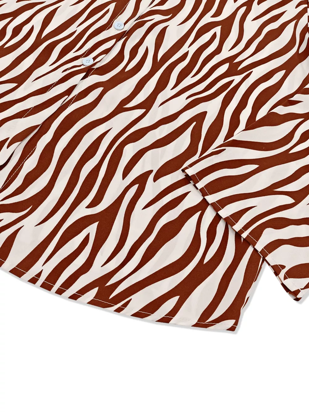 Zebra Print Relaxed Fit Top and Pants Two-Piece Set, image 2