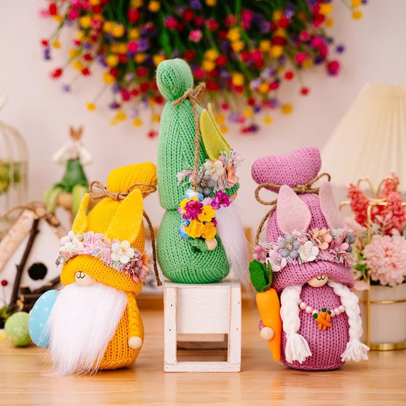 Easter Knit Faceless Doll, image 7