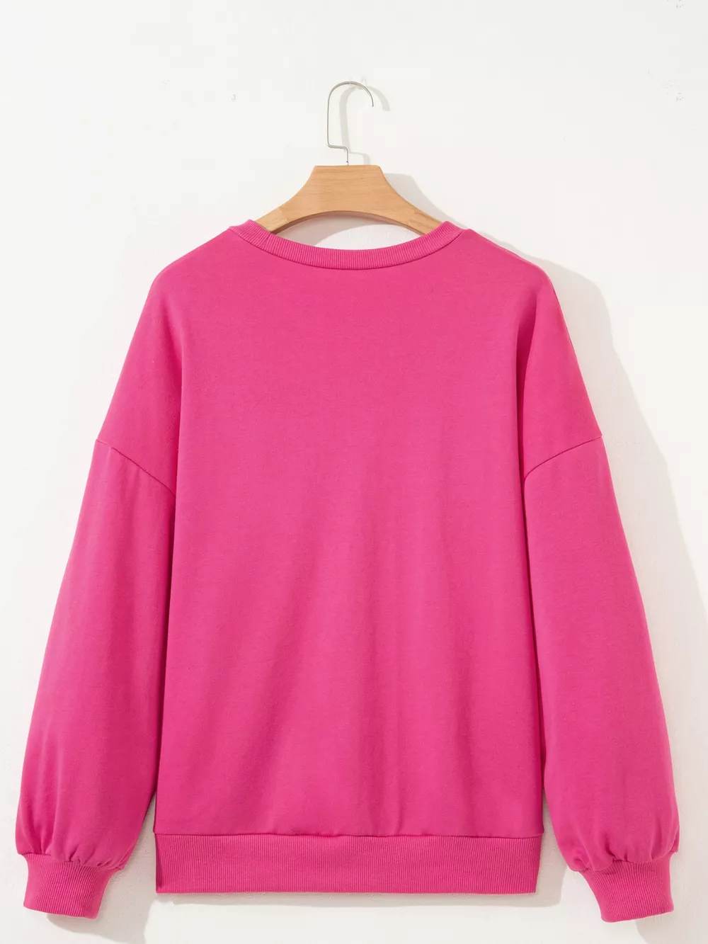 Lucky Clover Embroidered Loose Pullover Sweatshirt, image 2