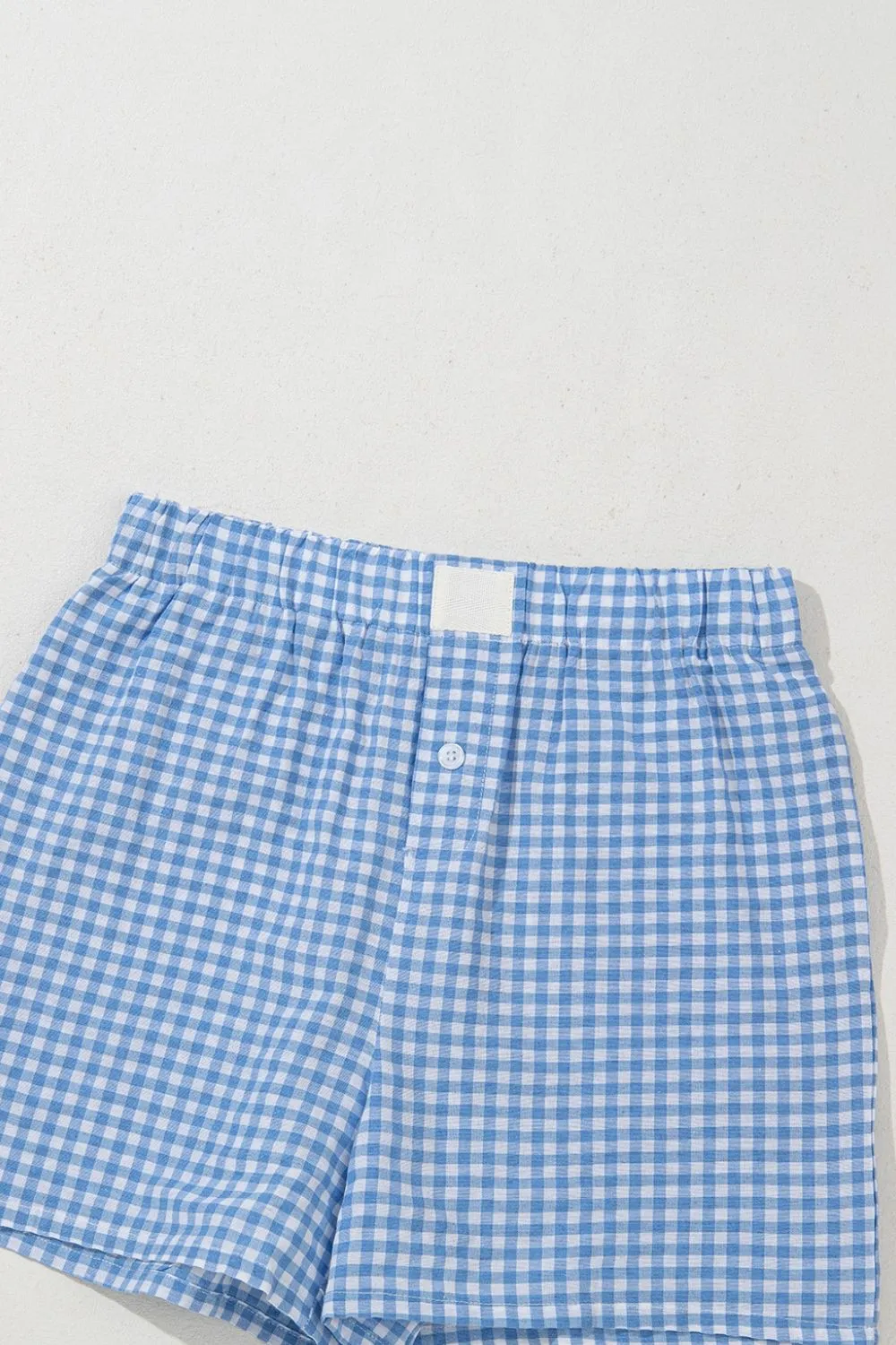 Plaid Gingham High Waist Shorts, image 2