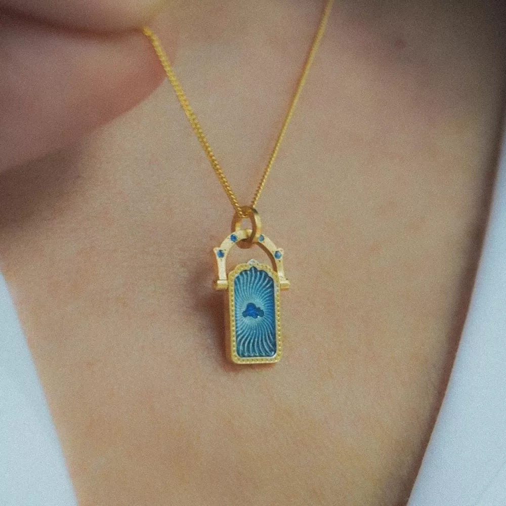 18K Gold-Plated Titanium Steel Pendant Necklace, image 13