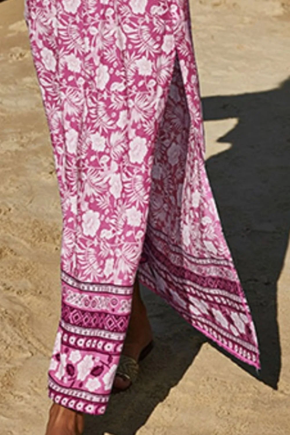 Printed Half Sleeve Top and Slit Skirt Set, image 26