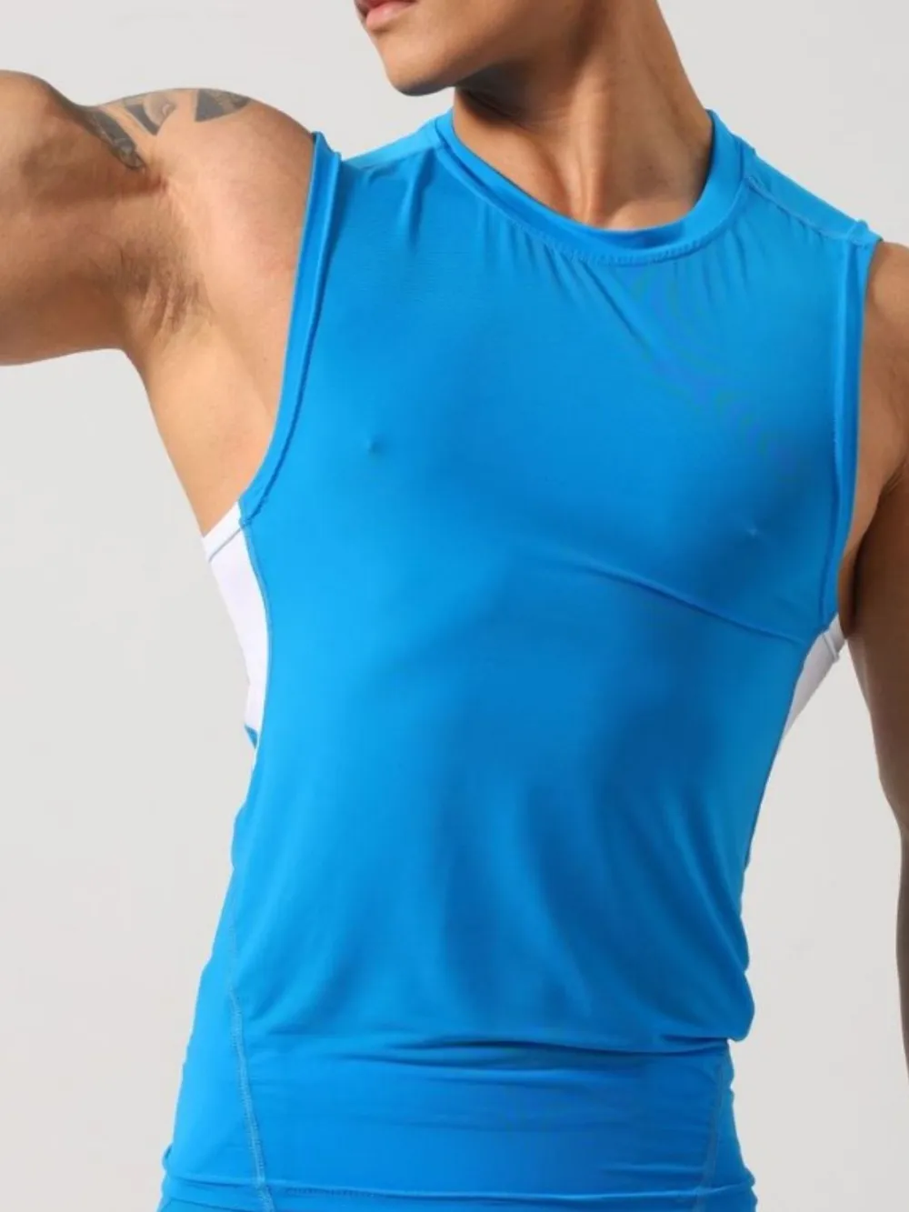 Men's Round Neck Tank, image 4