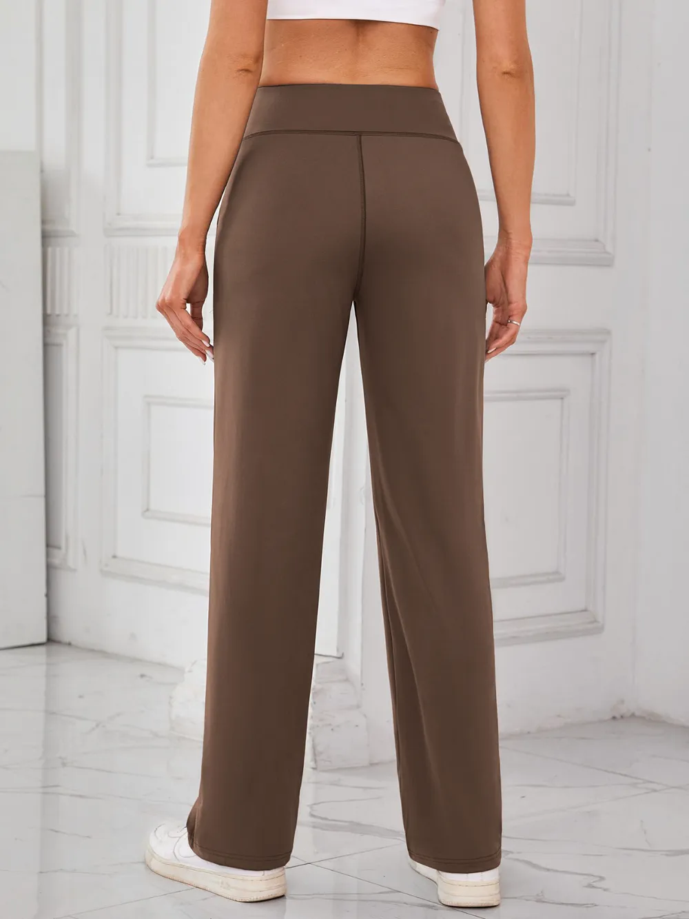High Waist Active Pants with Pockets, image 2