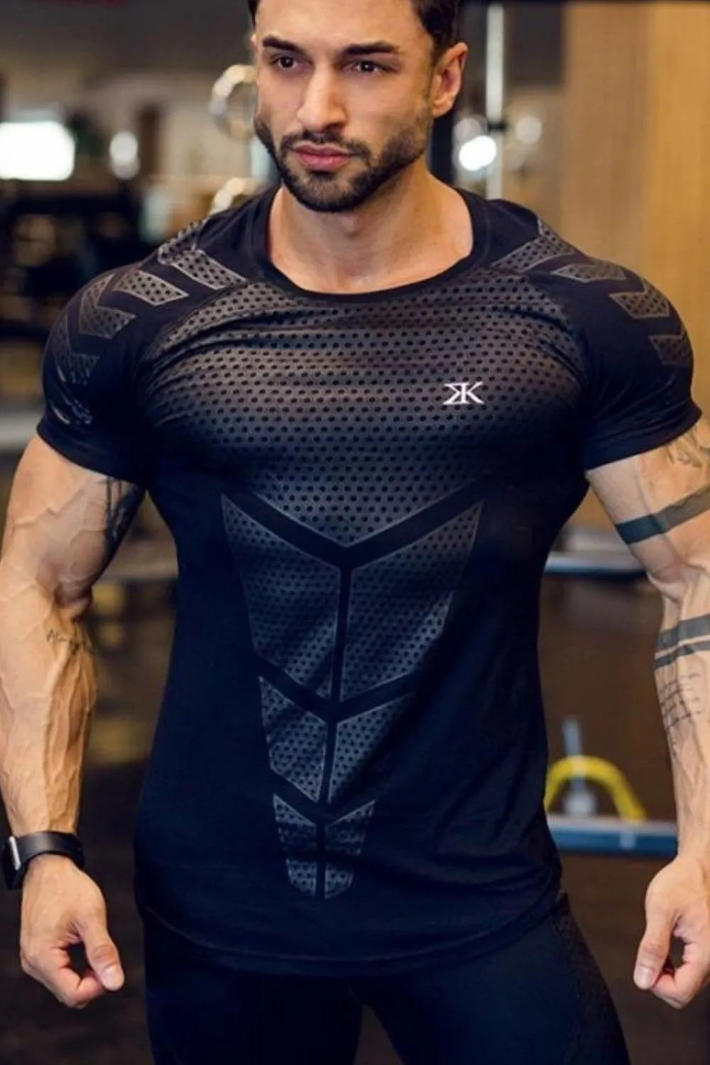 Men's Plus Size Round Neck Short Sleeve T-Shirt, image 2