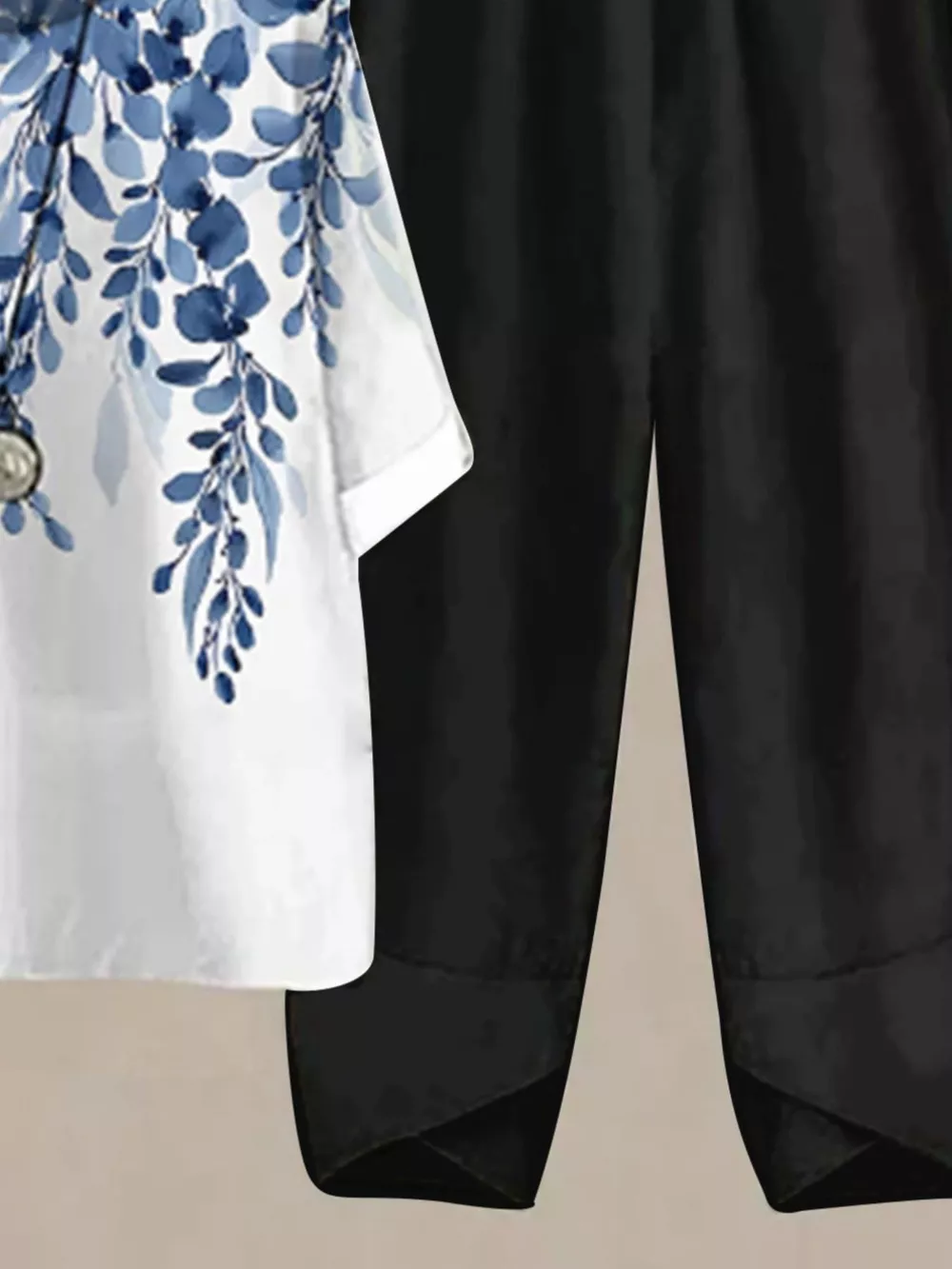Printed Half Sleeve Top and Pants Set, image 12