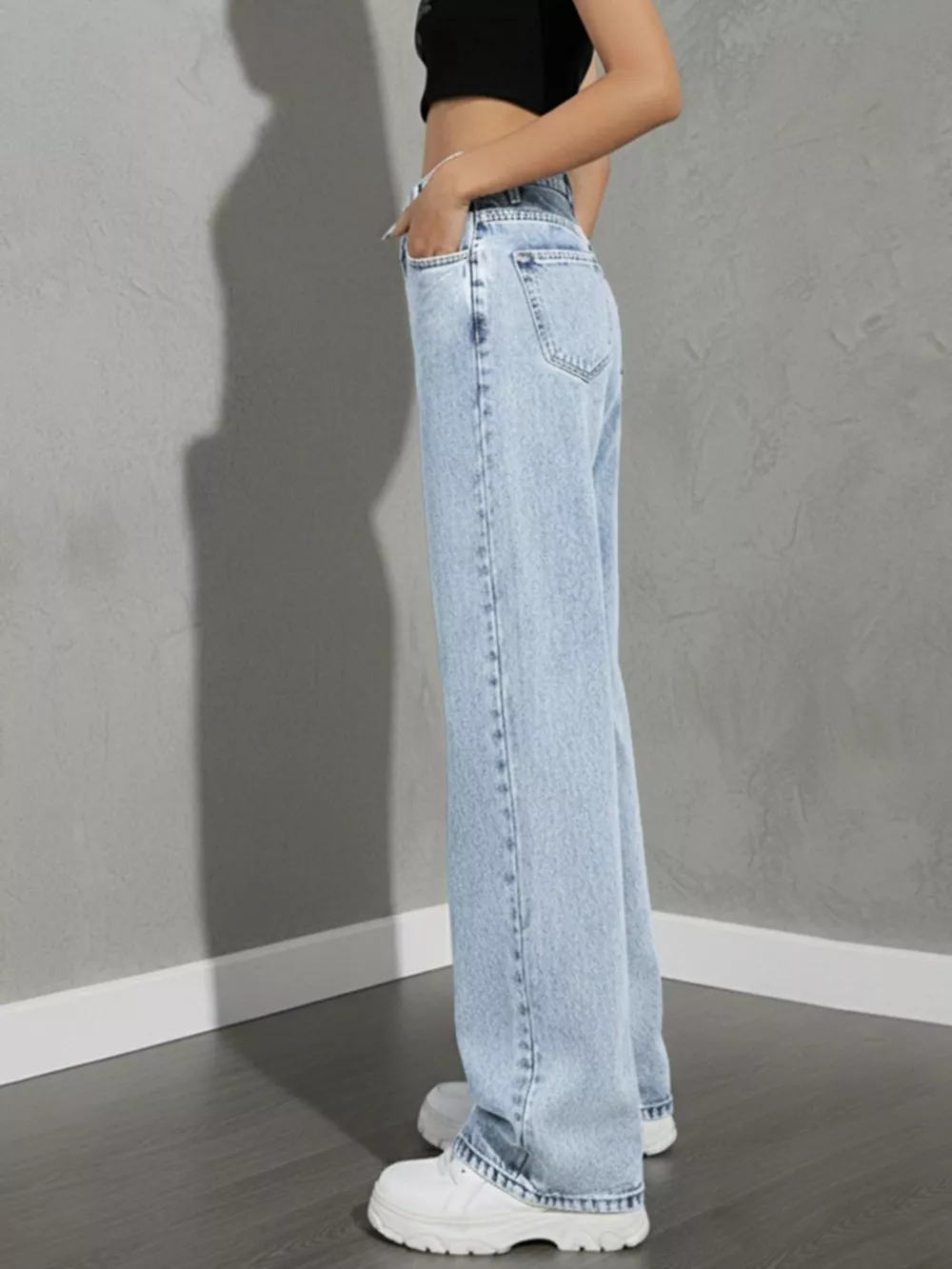 High Waist Wide Leg Jeans, image 4
