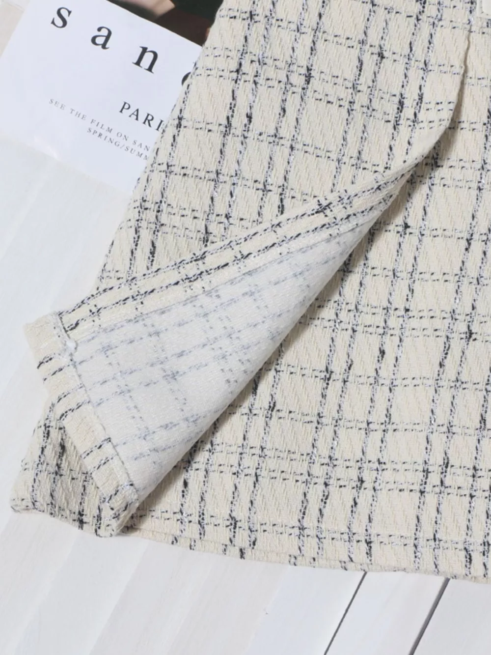 Pleated Plaid Mini Skirt, image 3