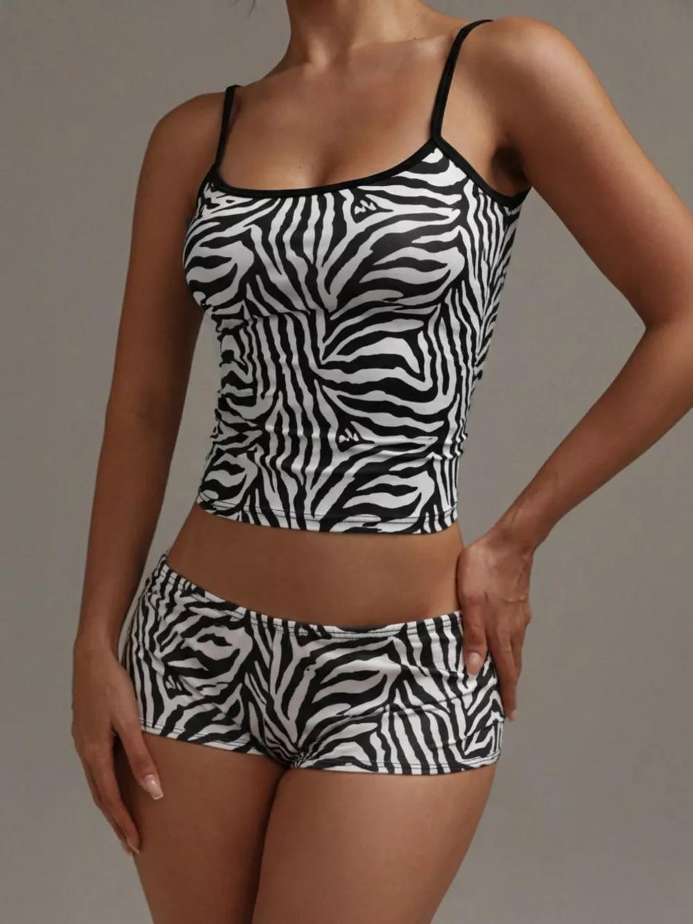 Leopard Print Cami ad Shorts Set, image 5
