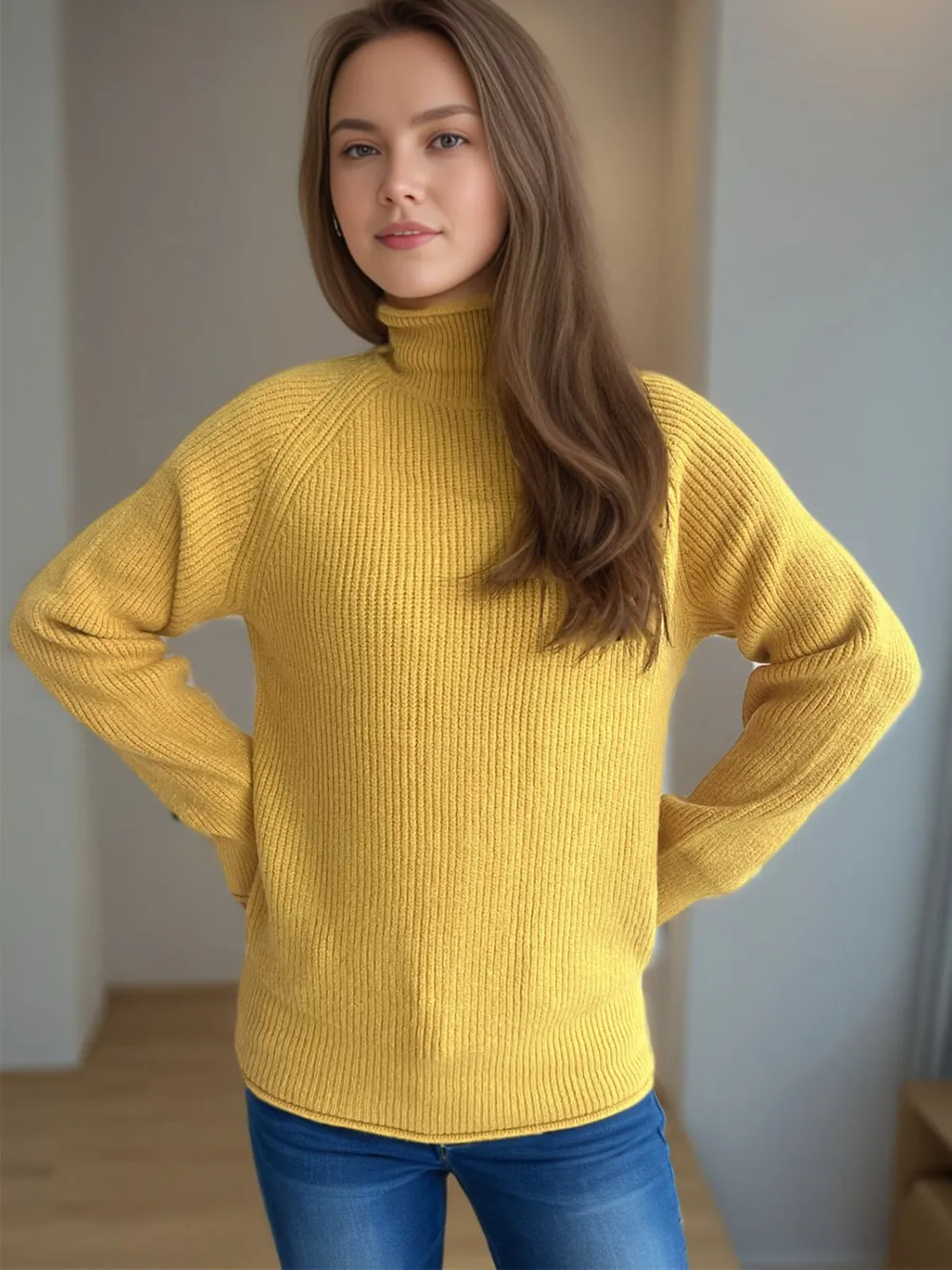 Turtleneck Long Sleeve Sweater, image 19