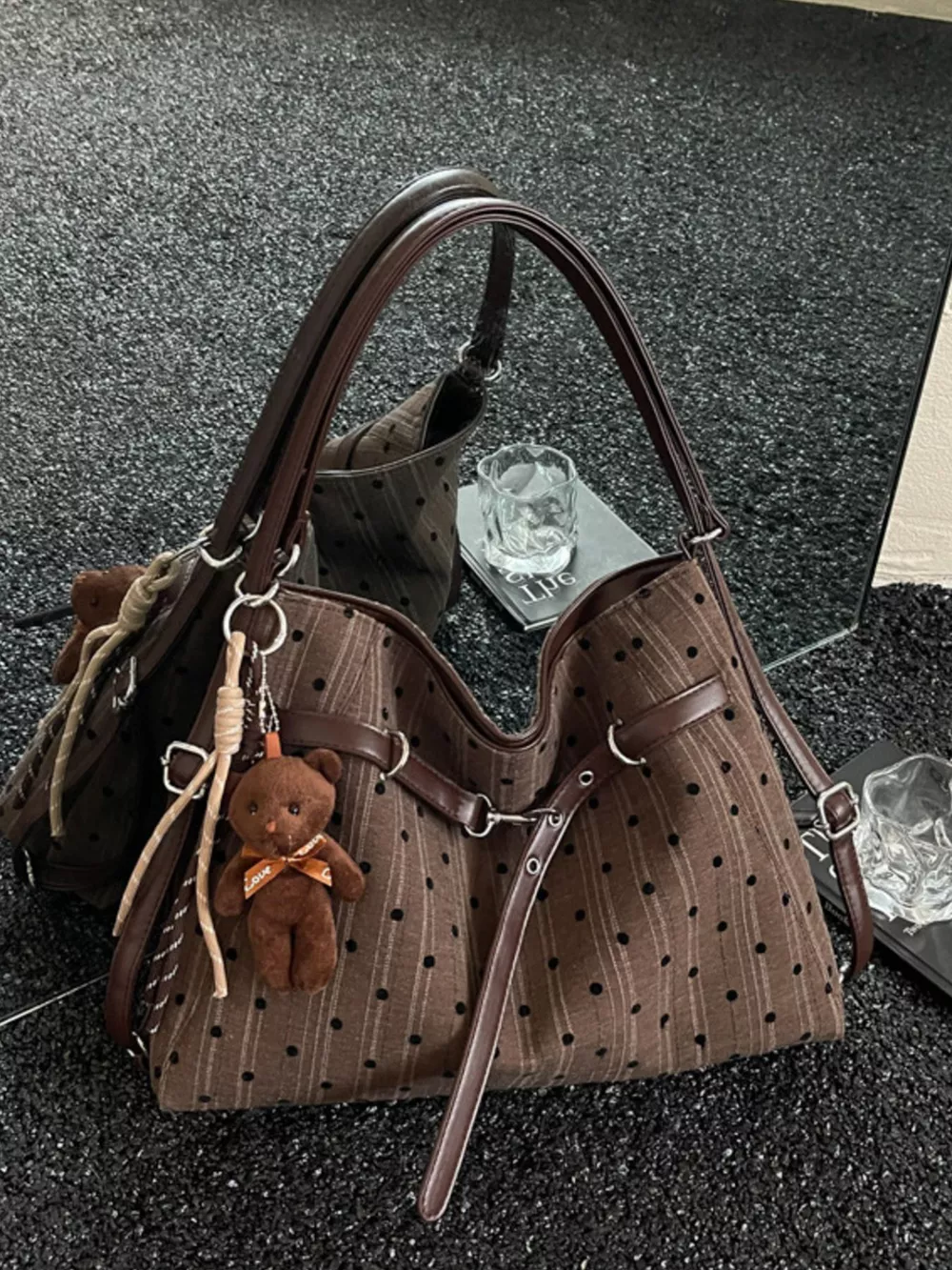 Polka Dot Shoulder Bag, image 6