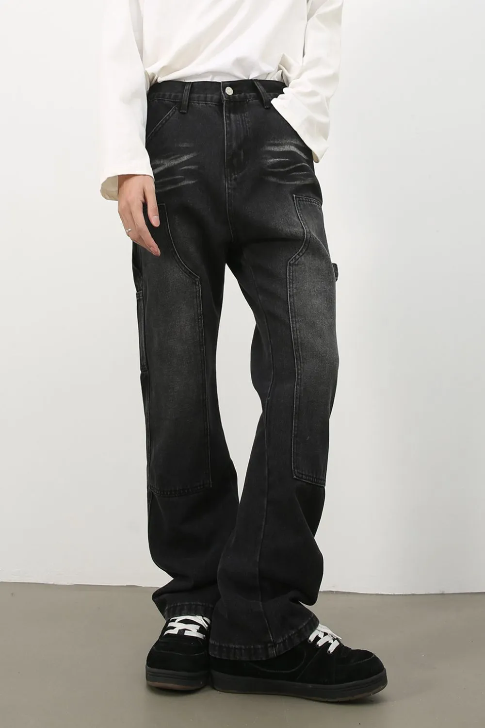 Men's Baggy Jeans with Pockets, image 4
