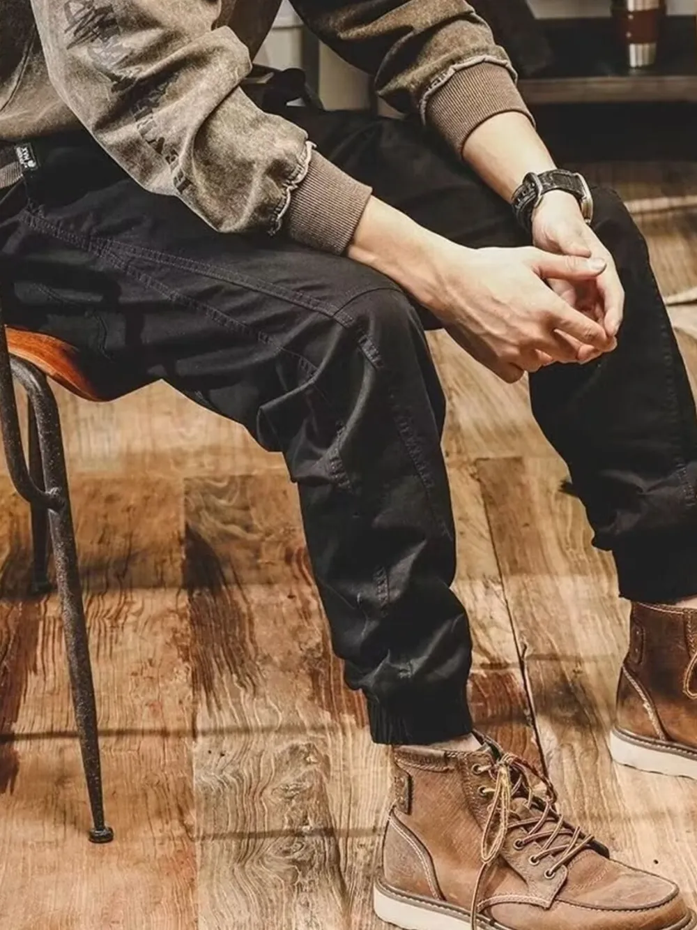 Men's Plus Size Loose Fit Joggers, image 3