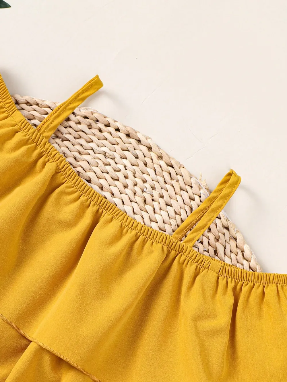 Children's Ruffled Spaghetti Strap Top and Pants Set, image 3
