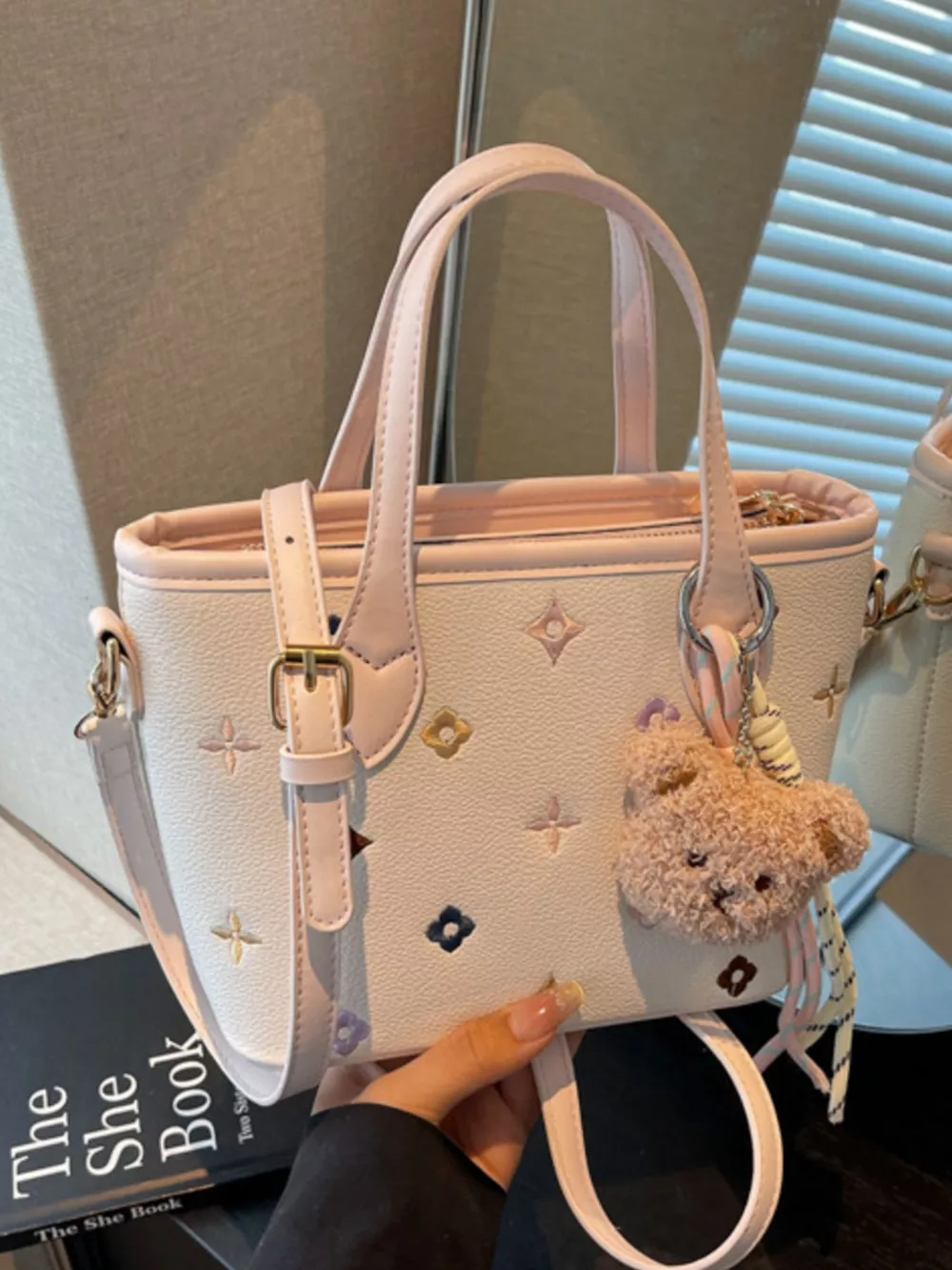Embroidered Pattern Crossbody Bag, image 11