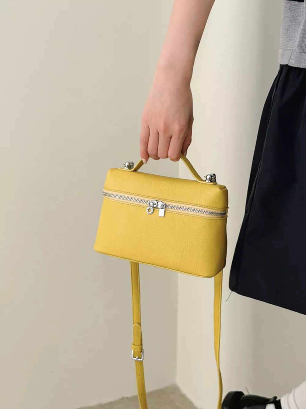 Textured Zipper Crossbody Bag, image 9
