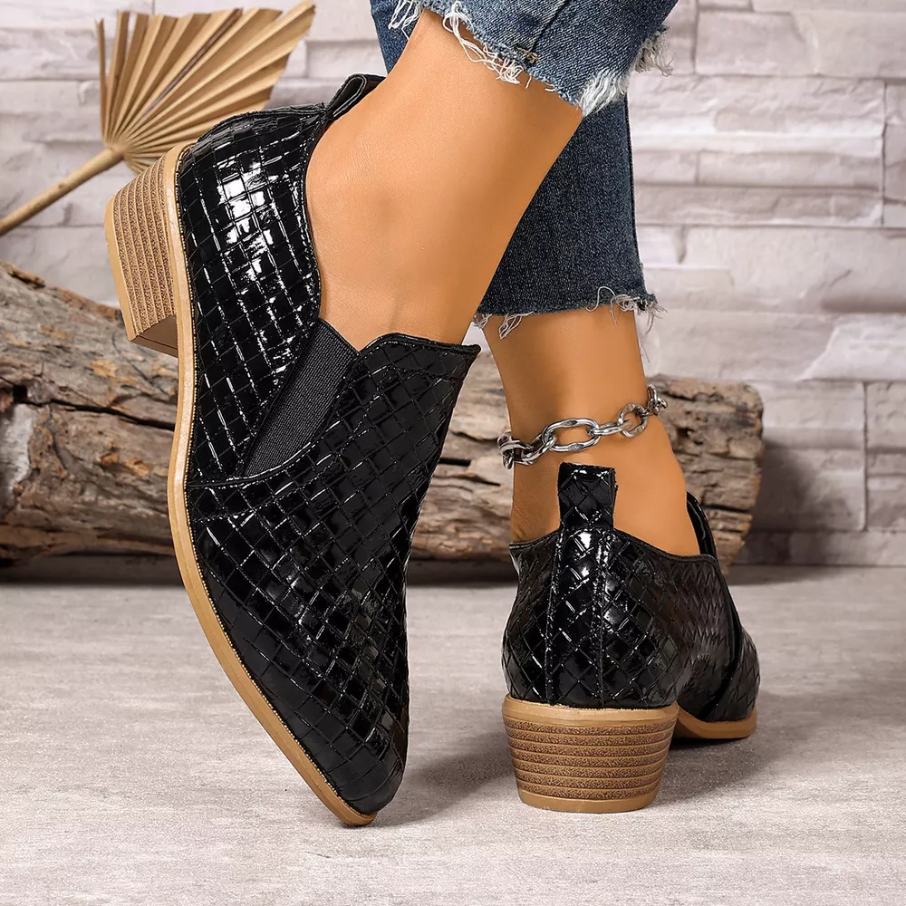 Point Toe Block Heels Ankle Boots, image 3