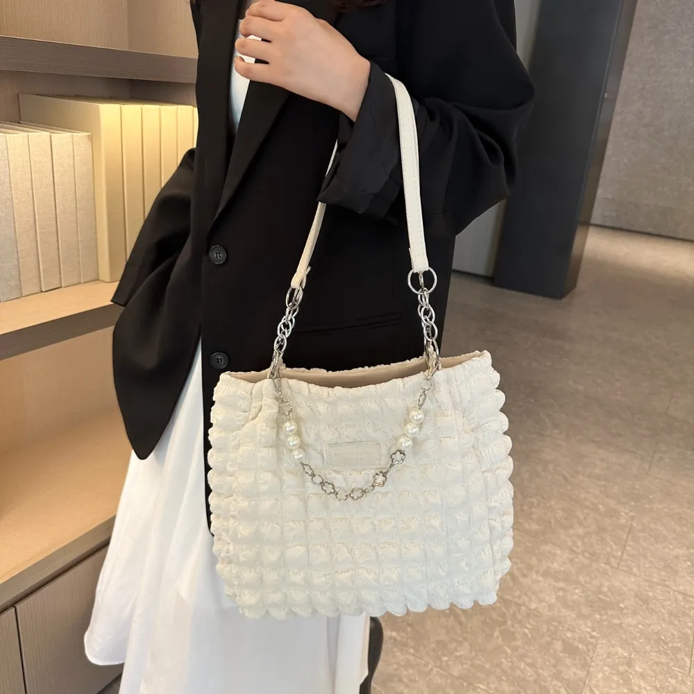 Bubble Textured Tote Bag, image 15