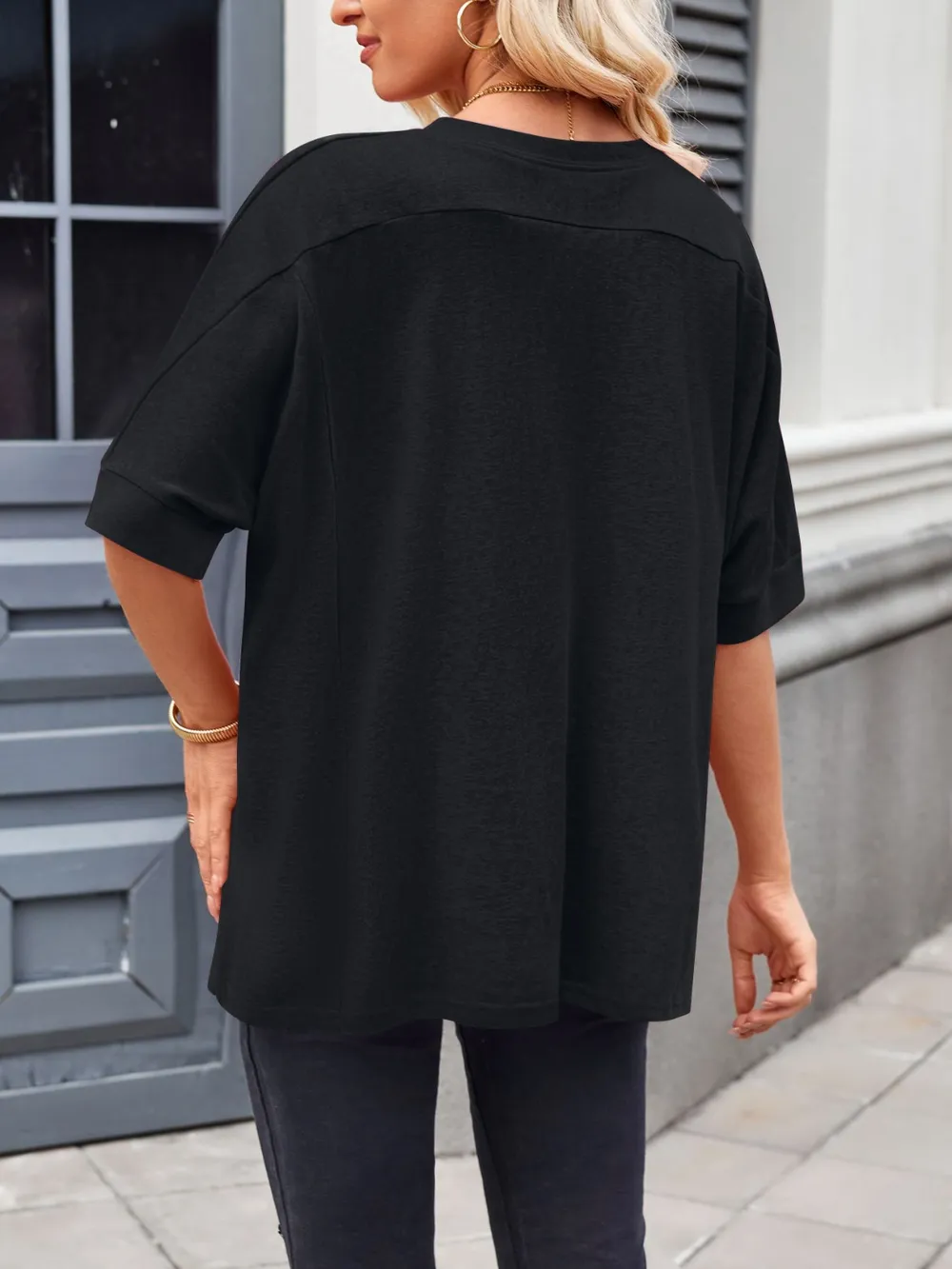 Round Neck Half Sleeve T-Shirt, image 9