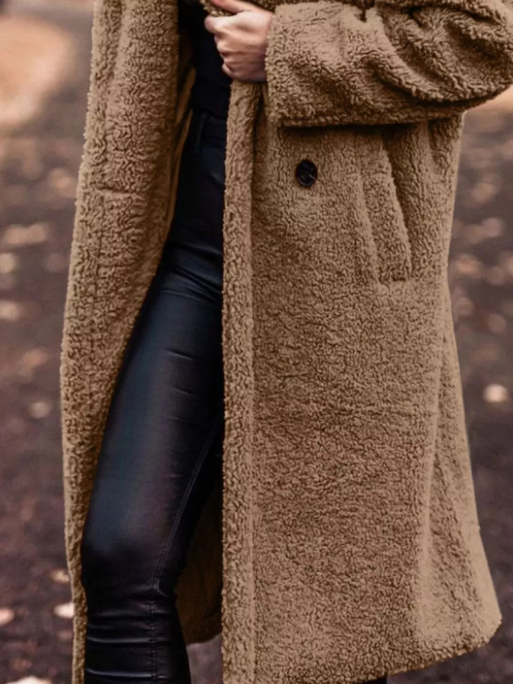 Teddy Bear Hooded Longline Outerwear, image 12