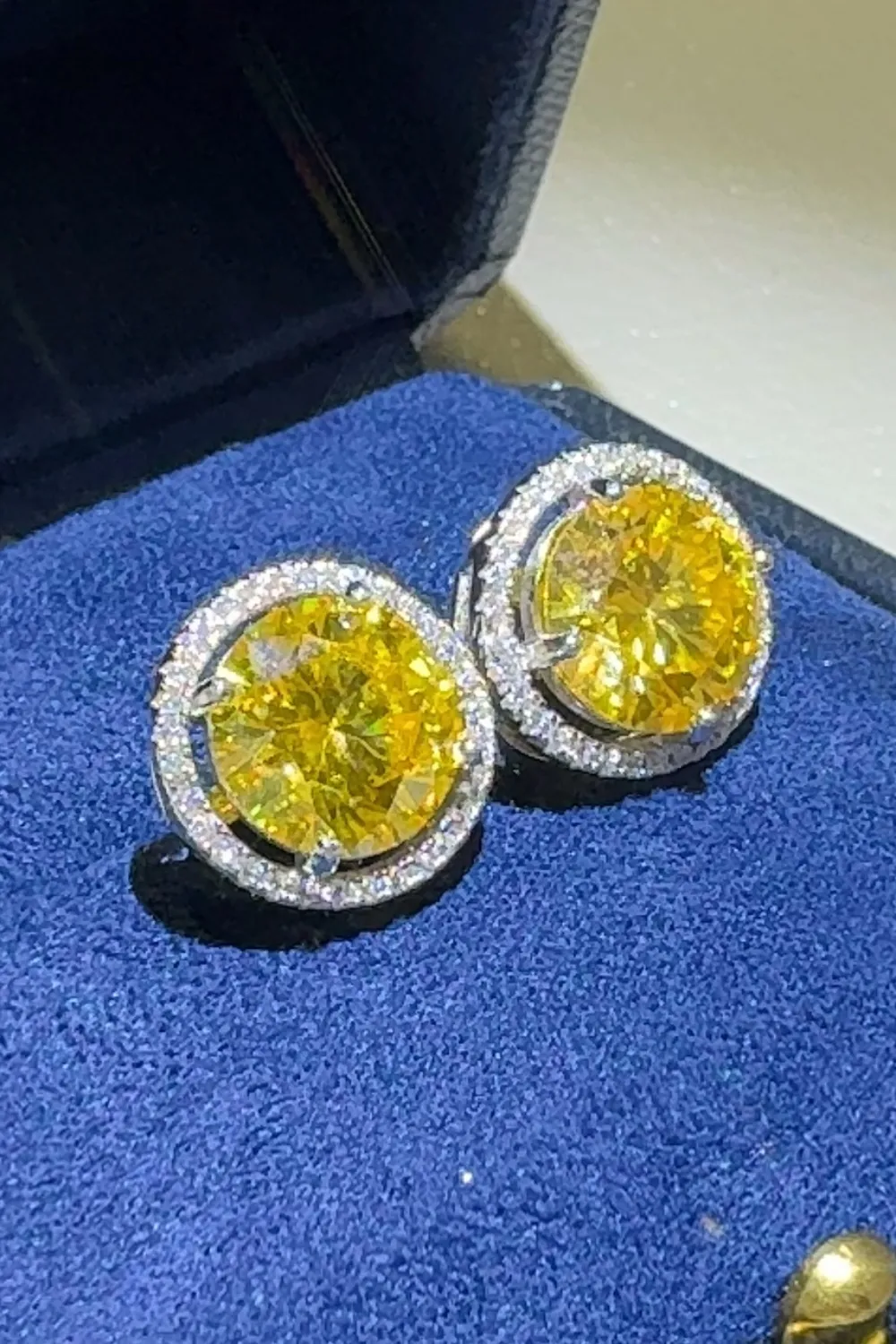 4 Carat Moissanite 925 Sterling Silver Earrings, image 4