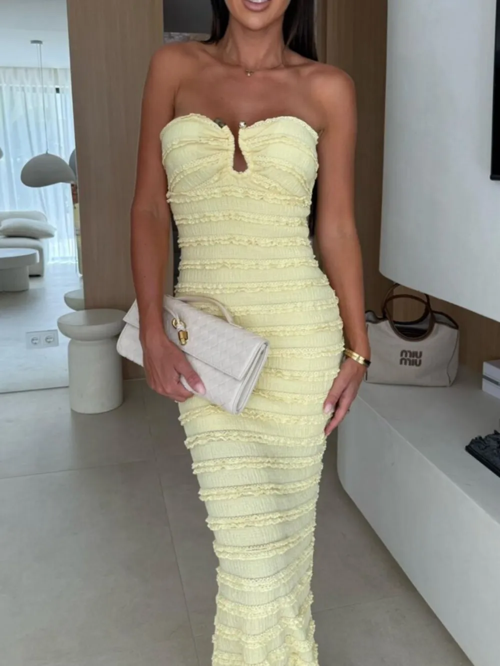 Sweetheart Neck Tube Maxi Dress, image 2