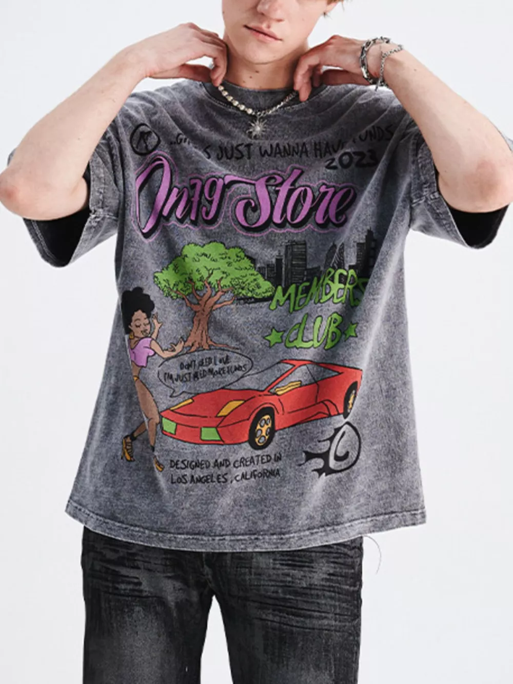 Men's Graphic Round Neck Short Sleeve T-Shirt, image 6