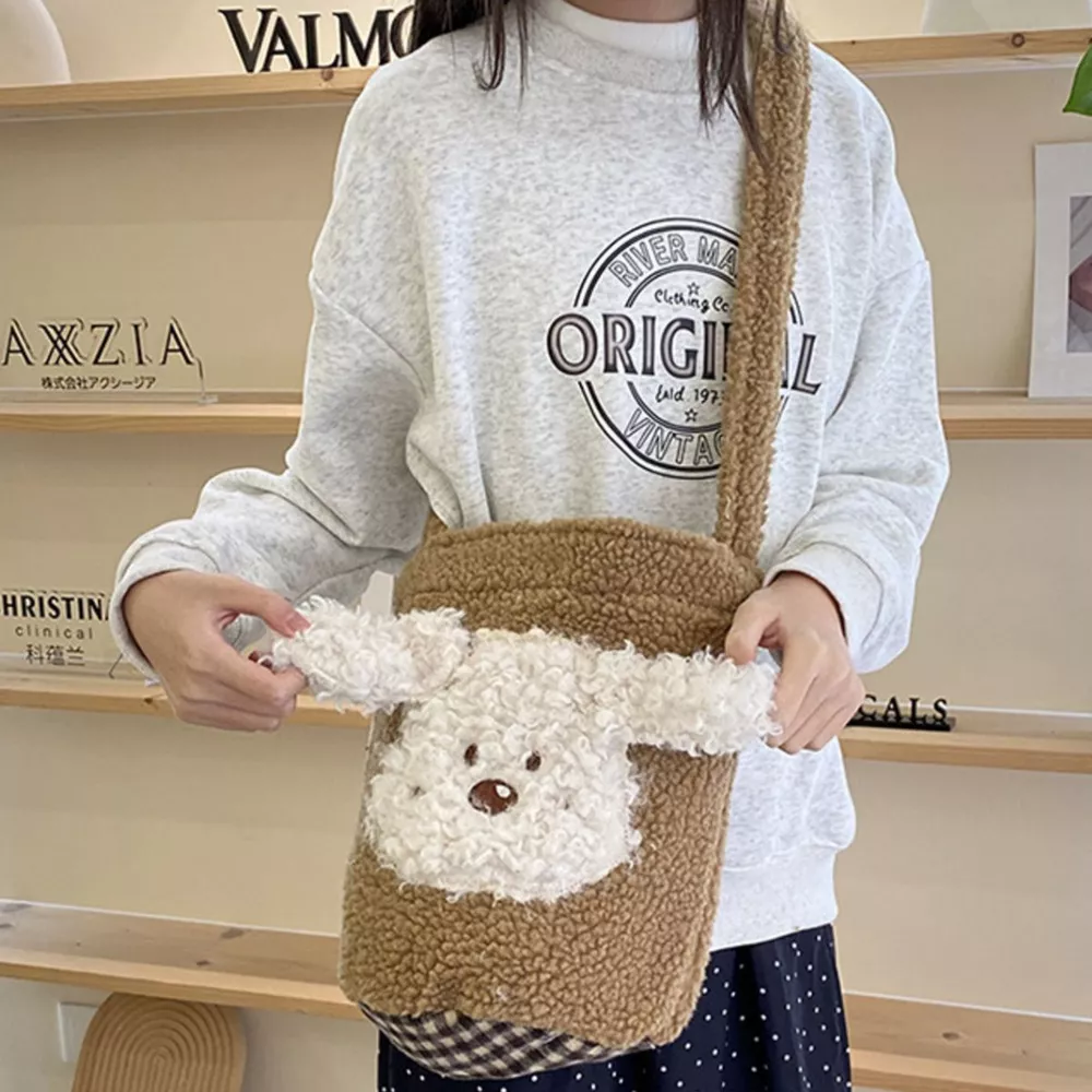 Cute Dog Plush Crossbody Bag, image 11