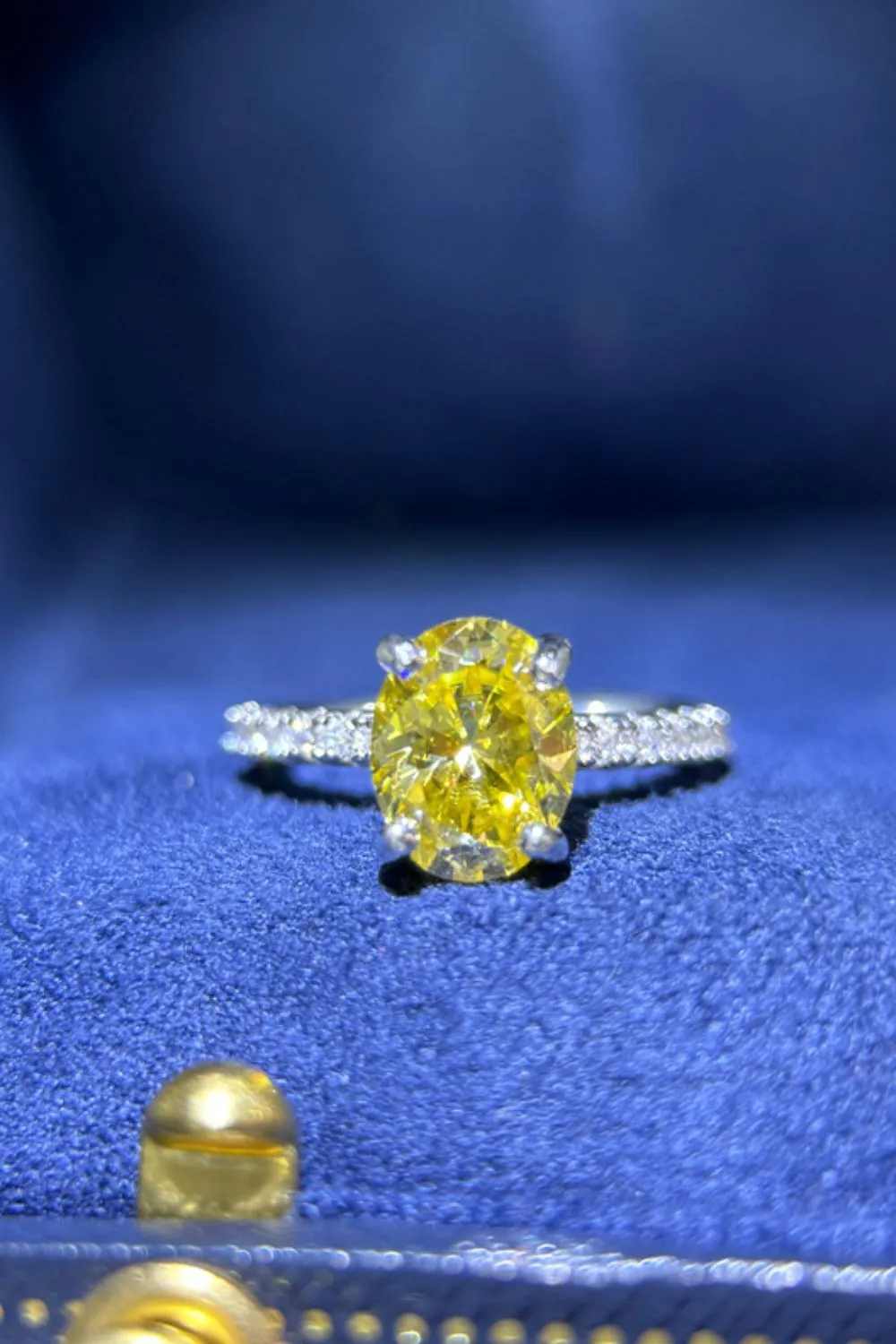 2 Carat Moissanite 925 Sterling Silver Ring, image 3