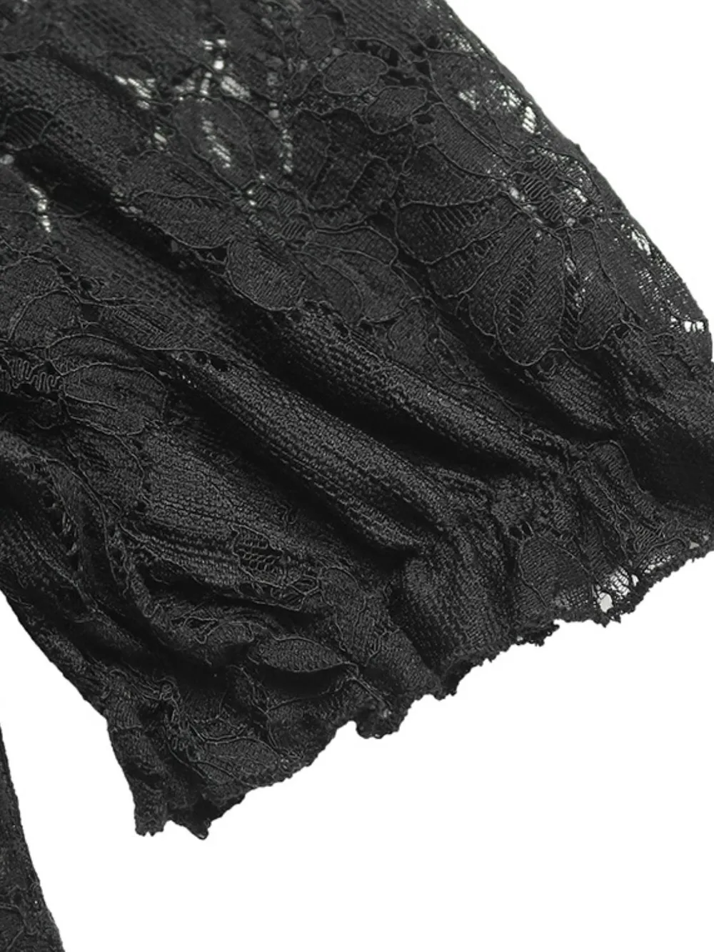 Button Down Short Sleeve Lace Shirt, image 2