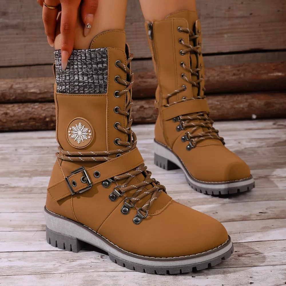 Lace-Up Ankle Combat Boots, image 6