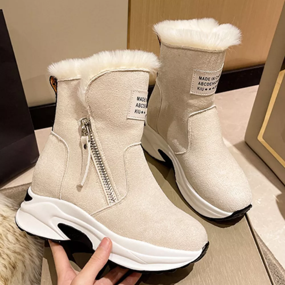 Side Zipper Platform Boots, image 5