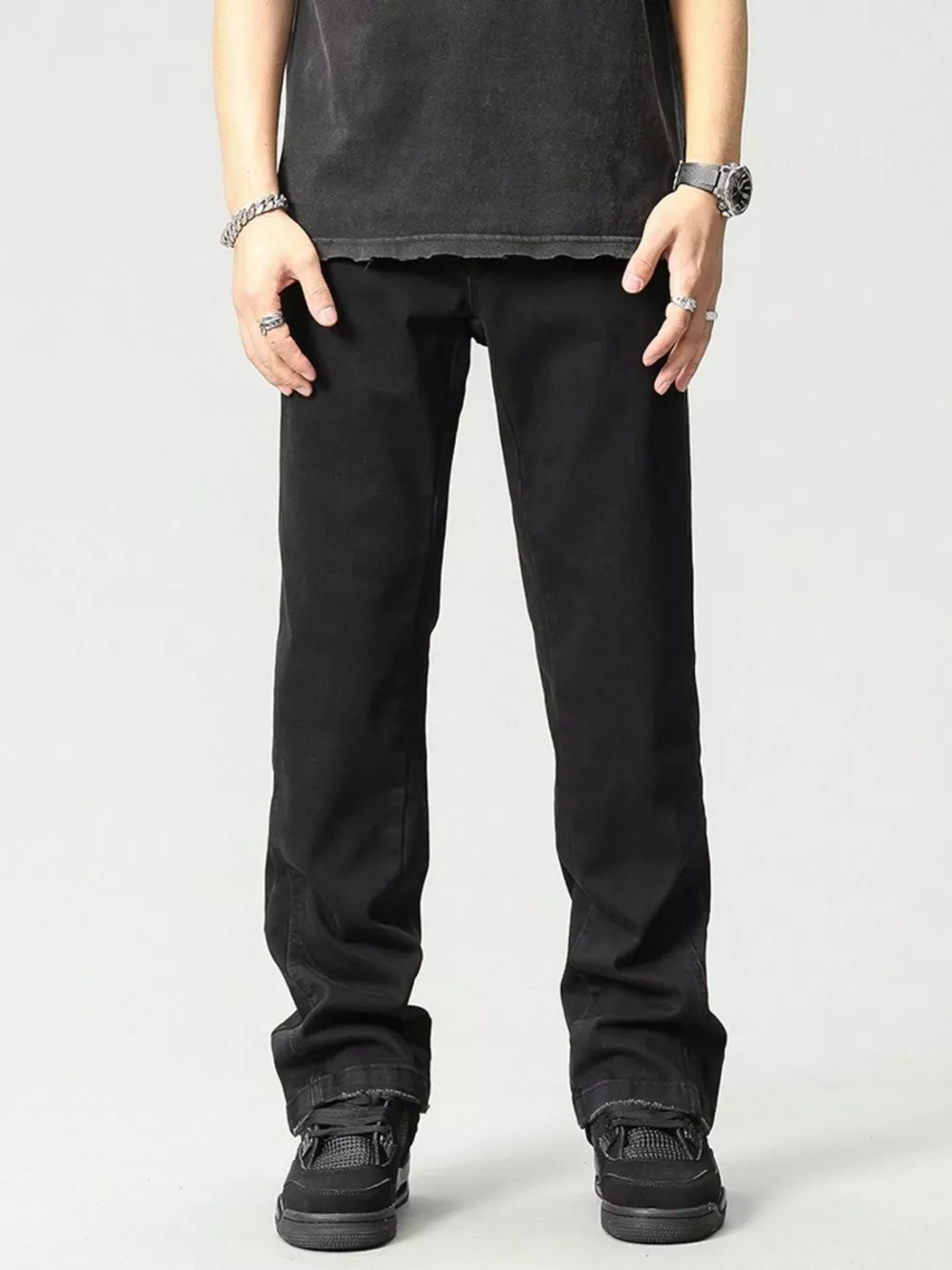 Men's Washed Loose Fit Jeans, image 2