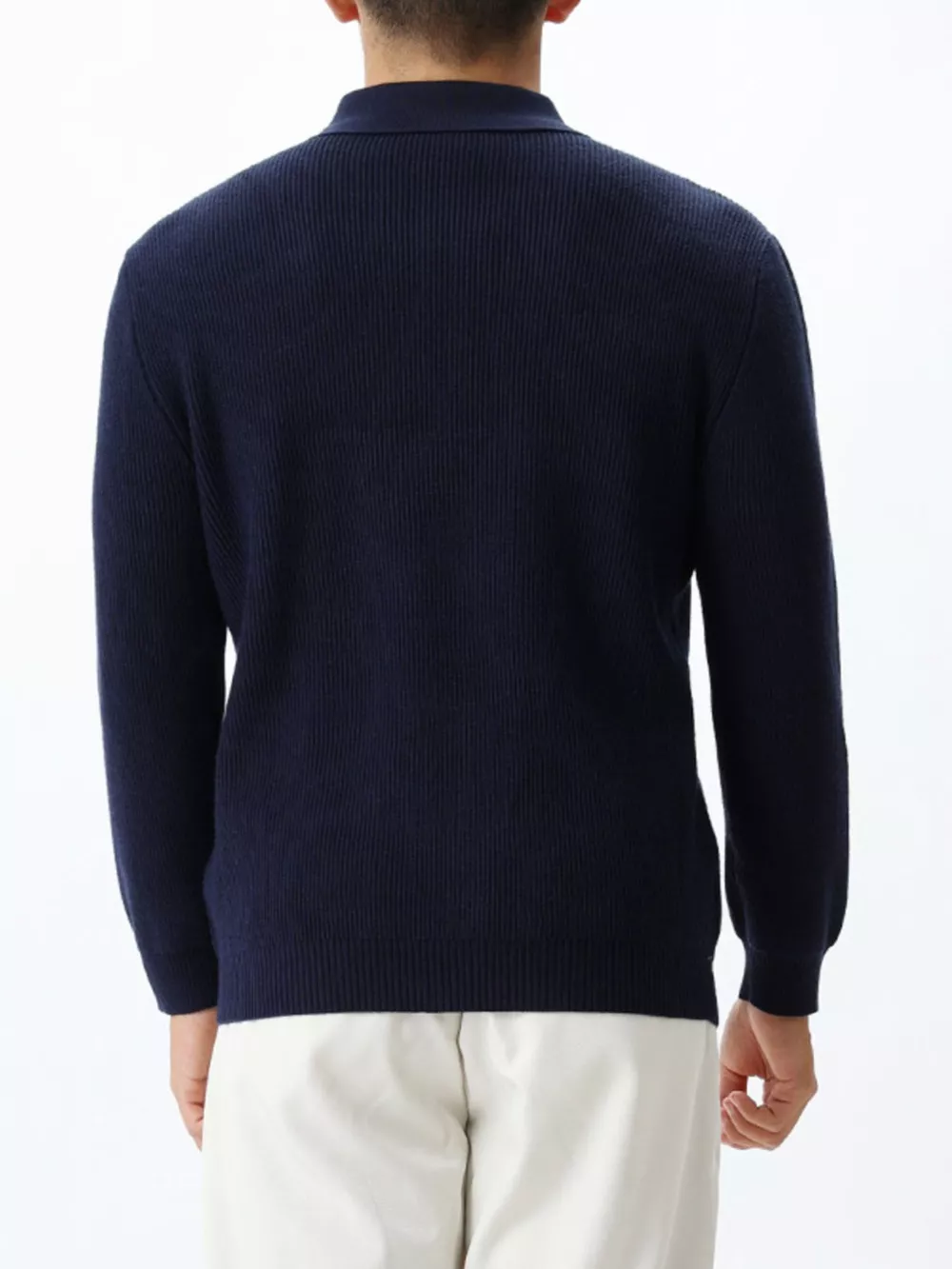 Men's Plus Size Ribbed Knit Quarter-Zip Sweater, image 10