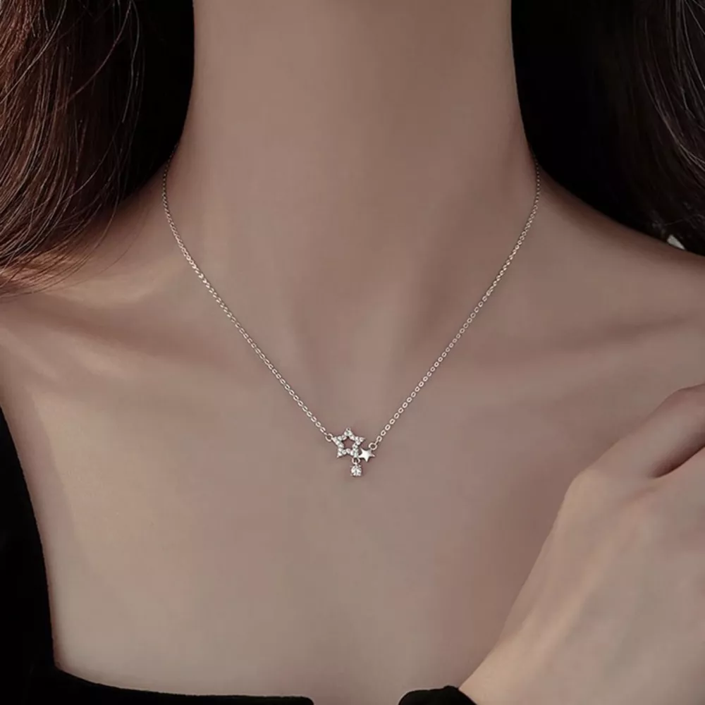 925 Sterling Silver Star Necklace