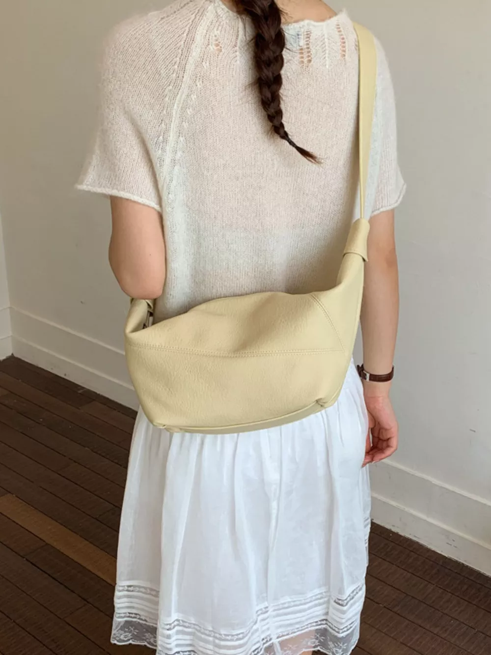 Adjustable Strap Crescent Crossbody Bag, image 10