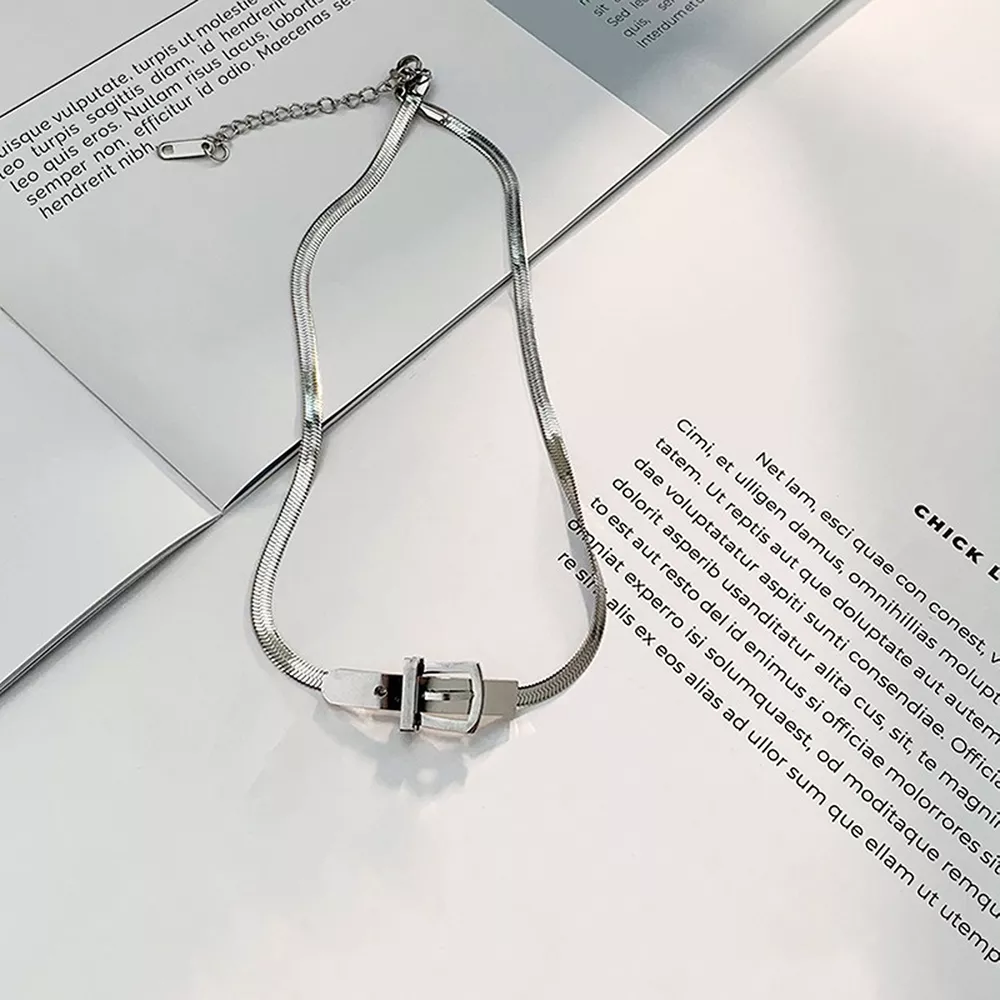 Chic Buckle Choker Necklace, image 7