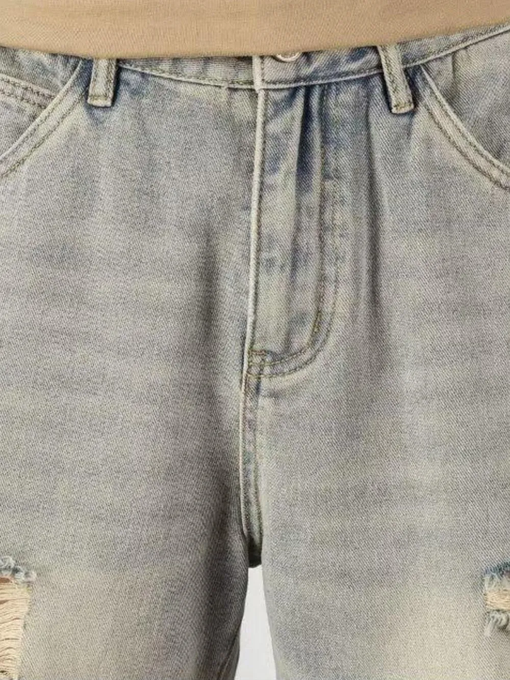 Men's Full Size Distressed Denim Shorts Plus Size, image 6