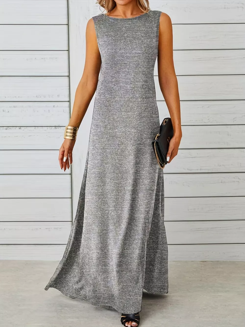 Sleeveless Flowy Maxi Dress, image 6