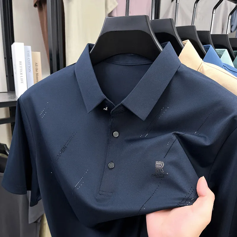 Men's Plus Size Button Detail Short Sleeve Polo, image 15
