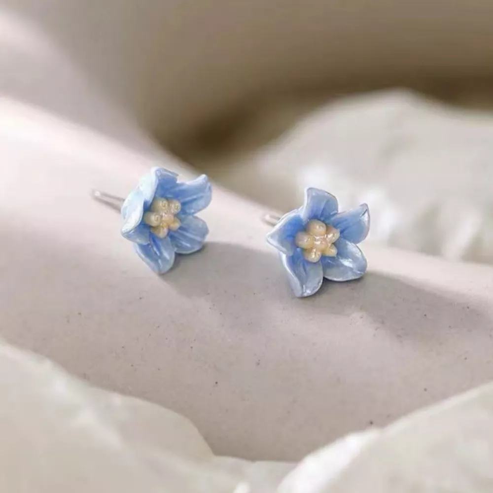 Floral Stud Earrings, image 5