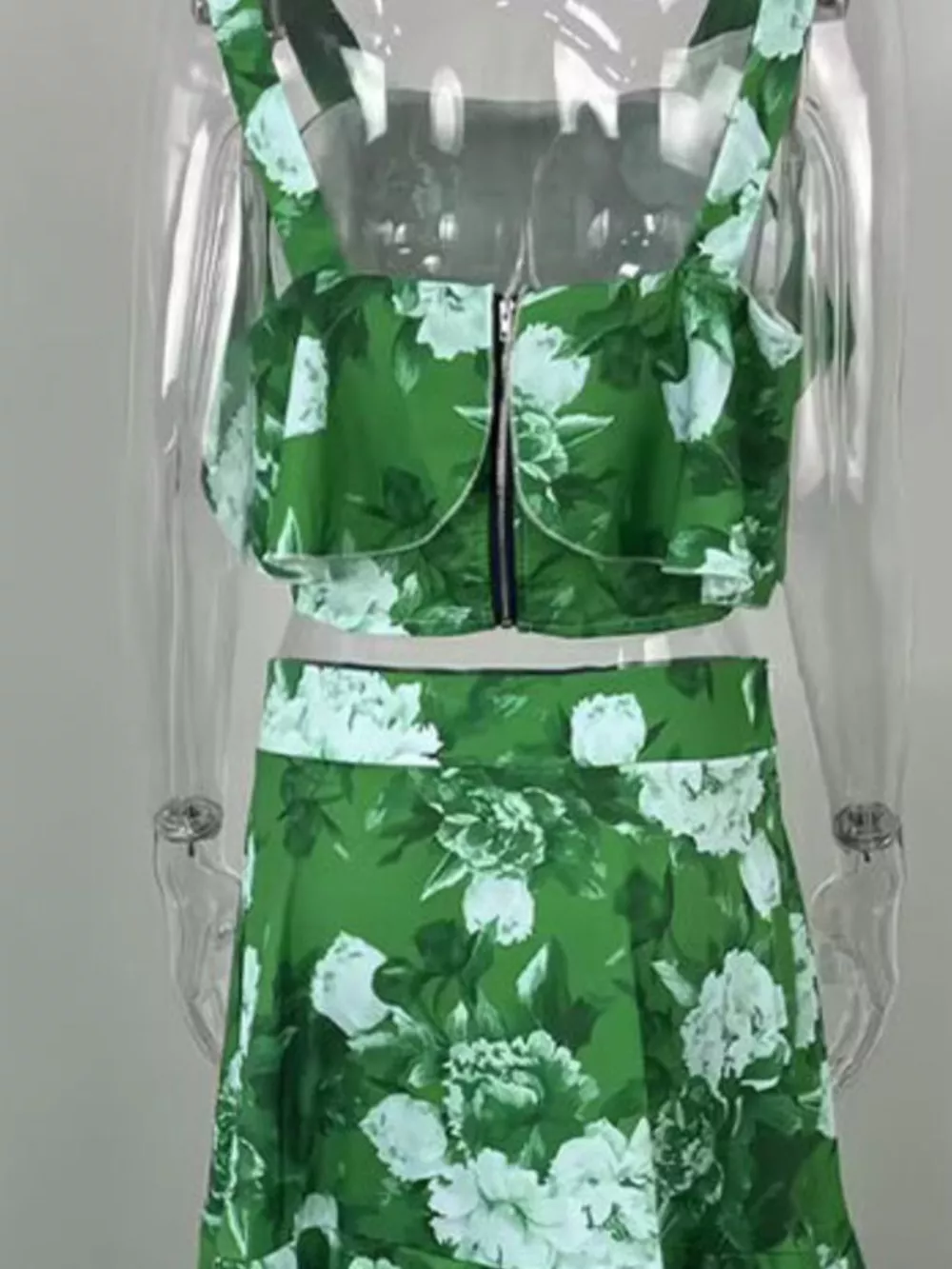 Floral Print Ruffle Cami and Skirt Two-Piece Set, image 10